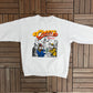 Cheers Boston Graphic Crewneck | Size Large | Vintage 1990s Television Series Promotional White Sweater |