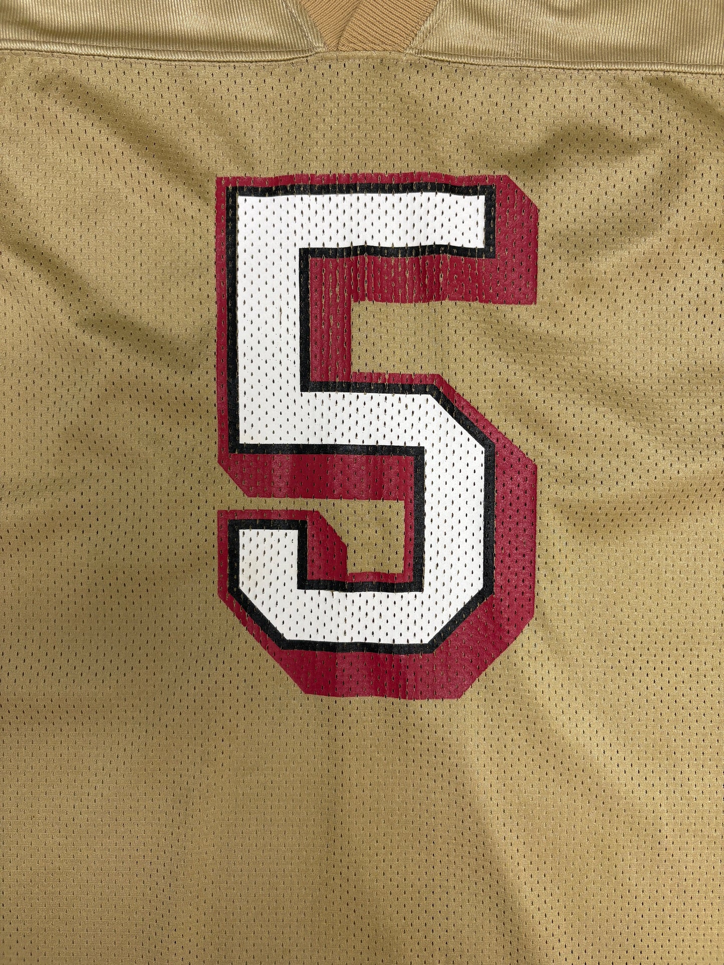San Francisco 49ers Jeff Garcia Football Jersey | Size Large | Vintage 2000s NFL Football Gold Jersey |