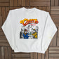 Cheers Boston Graphic Crewneck | Size Large | Vintage 1990s Television Series Promotional White Sweater |