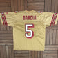 San Francisco 49ers Jeff Garcia Football Jersey | Size Large | Vintage 2000s NFL Football Gold Jersey |