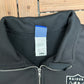 Oakland Raiders Football Graphic Quarter Zip Sweater | Size Large | Vintage 2000s NFL Football Black Sweatshirt |