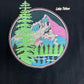 Lake Tahoe Scenic Graphic Tee | Size Large | Vintage 1990s Single Stitch Black T-Shirt |