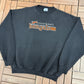 Cincinnati Bengals Stitched Graphic Crewneck | Size Large | Vintage 1990s NFL Football Black Sweater |