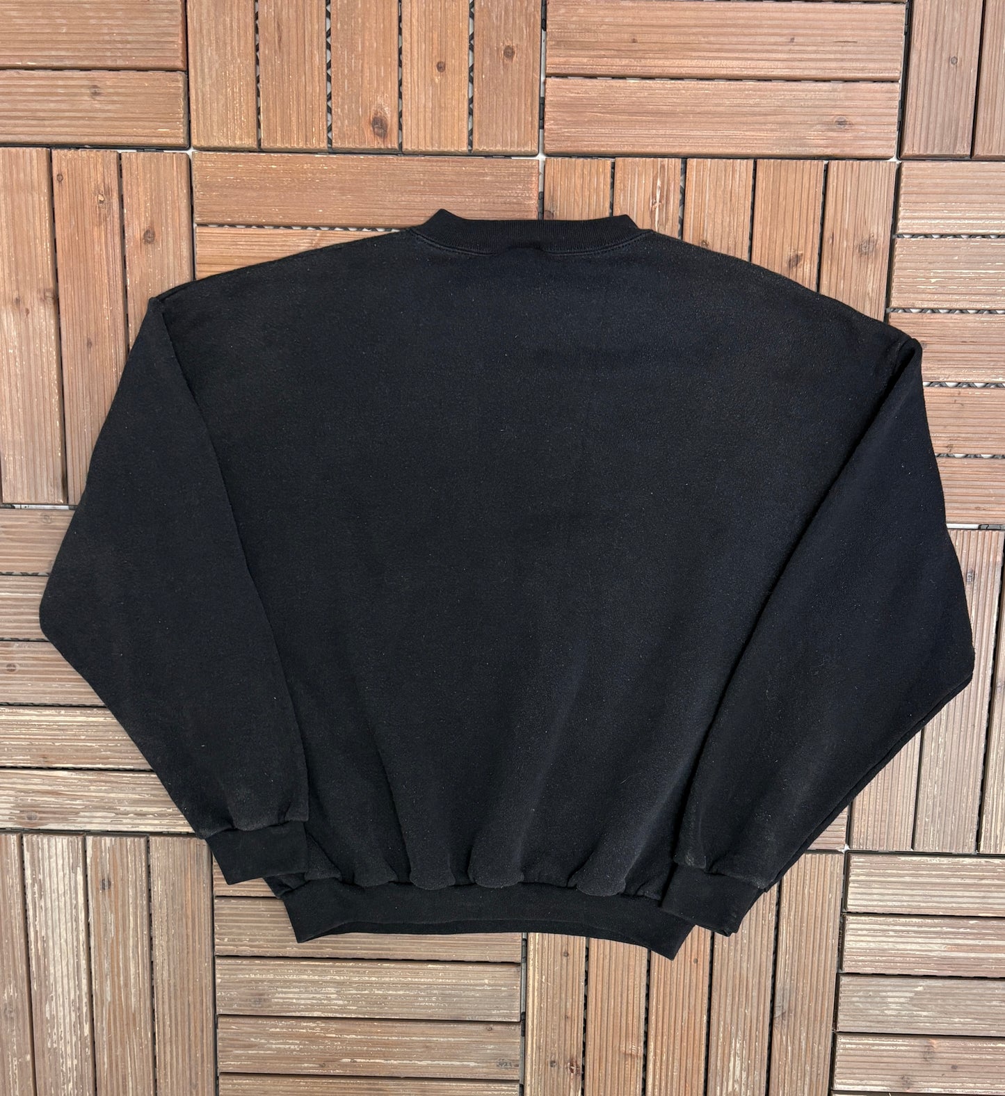 Cincinnati Bengals Stitched Graphic Crewneck | Size Large | Vintage 1990s NFL Football Black Sweater |