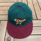 Dallas Stars Embroidered Graphic Hat | Metal Clasp | Vintage 1990s NHL Hockey Green Cap |