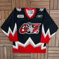 Ottawa 67's Hockey Jersey | Size Medium | Vintage 2000s OHL Hockey Black Jersey |