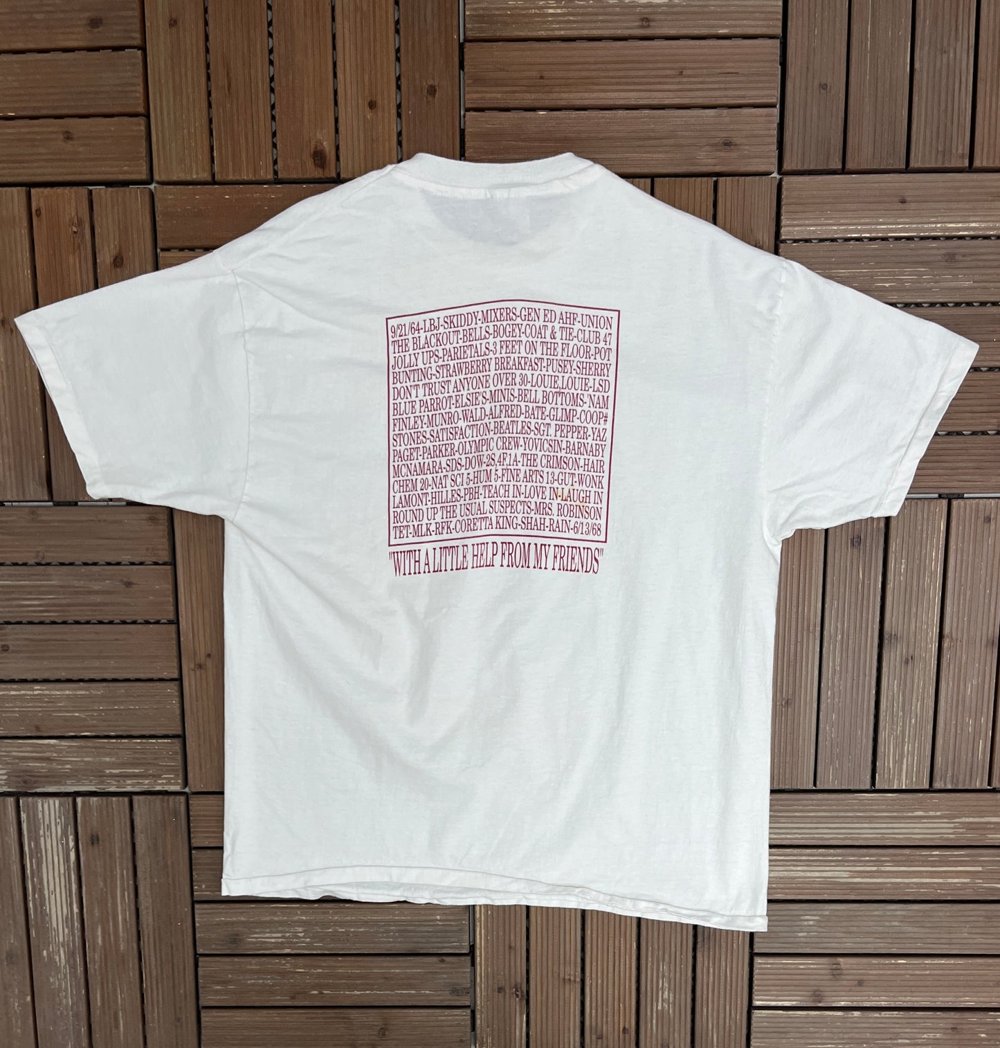 Harvard & Radcliffe Reunion Graphic Tee | Size X-Large | Vintage 1990s College White T-Shirt |