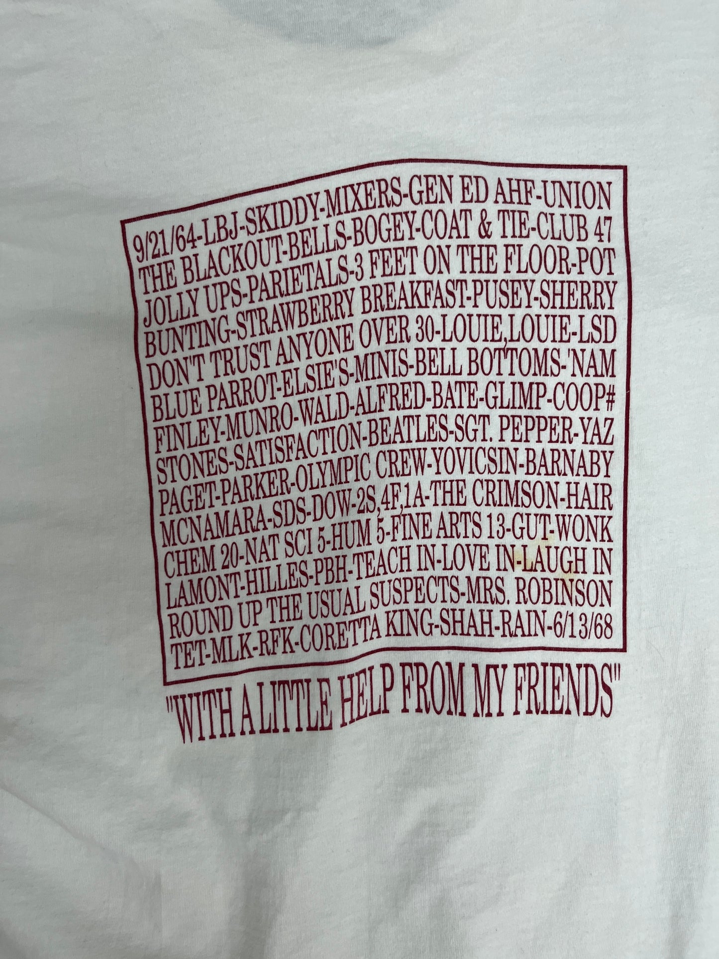 Harvard & Radcliffe Reunion Graphic Tee | Size X-Large | Vintage 1990s College White T-Shirt |