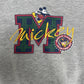 Mickey Mouse American Classic Graphic Sweater | Size Large/XL | Vintage 1990s Cartoon Grey Sweater |