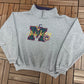 Mickey Mouse American Classic Graphic Sweater | Size Large/XL | Vintage 1990s Cartoon Grey Sweater |