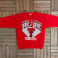 Texas Tech Red Raiders Graphic Crewneck | Size Medium | Vintage 1990s College Red Sweater |