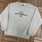 Property Of Columbus Blue Jackets Graphic Crewneck | Size Large | Vintage 2000s NHL Hockey Grey Sweater |