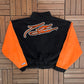 Tony Stewart Home Depot NASCAR Graphic Jacket | Size X-Large | Vintage 2000s NASCAR Racing Black Jacket |