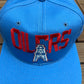 Houston Oilers Embroidered Graphic Hat | Snap Back | Vintage 1990s NFL Light Blue Cap |