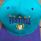 Kentucky Derby Festival Graphic Hat | Snap Back | Vintage 1990s Promotional Teal Cap |