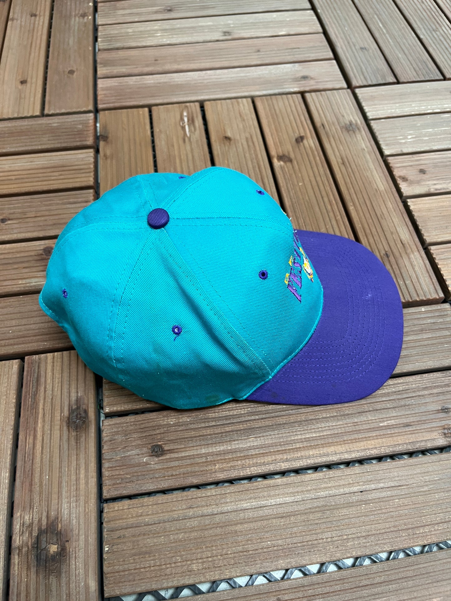 Kentucky Derby Festival Graphic Hat | Snap Back | Vintage 1990s Promotional Teal Cap |