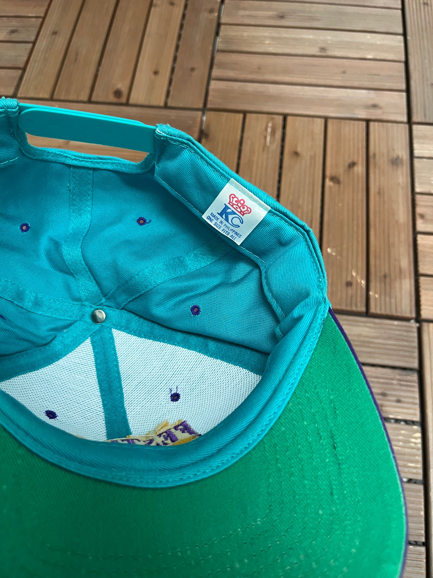 Kentucky Derby Festival Graphic Hat | Snap Back | Vintage 1990s Promotional Teal Cap |