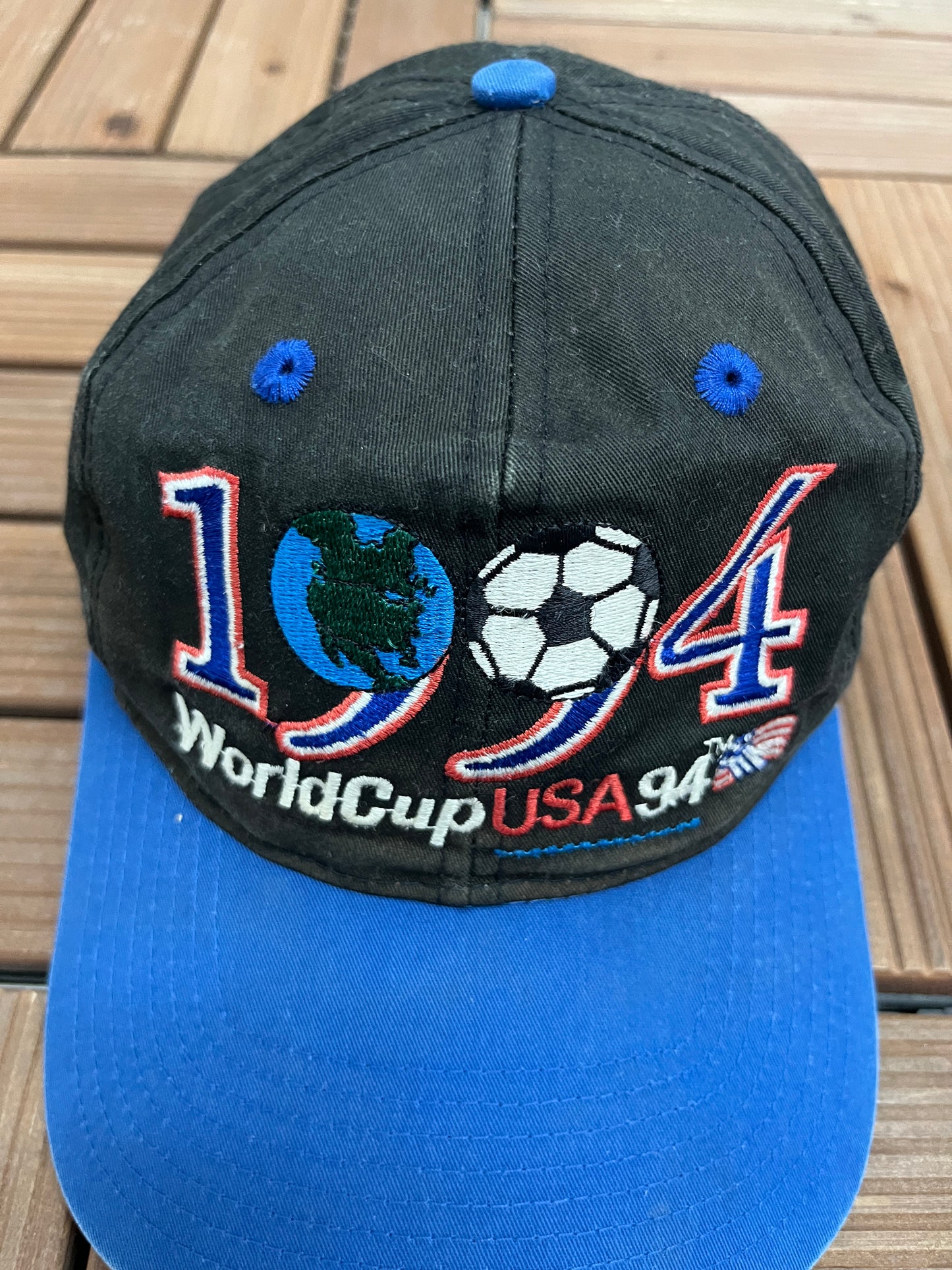 World Cup USA '94 Graphic Hat | Snap Back | Vintage 1990s World Cup Black Cap |