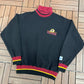 Washington Redskins Embroidered Graphic Sweater | Size Medium | Vintage 1990s NFL Football Black Turtleneck |