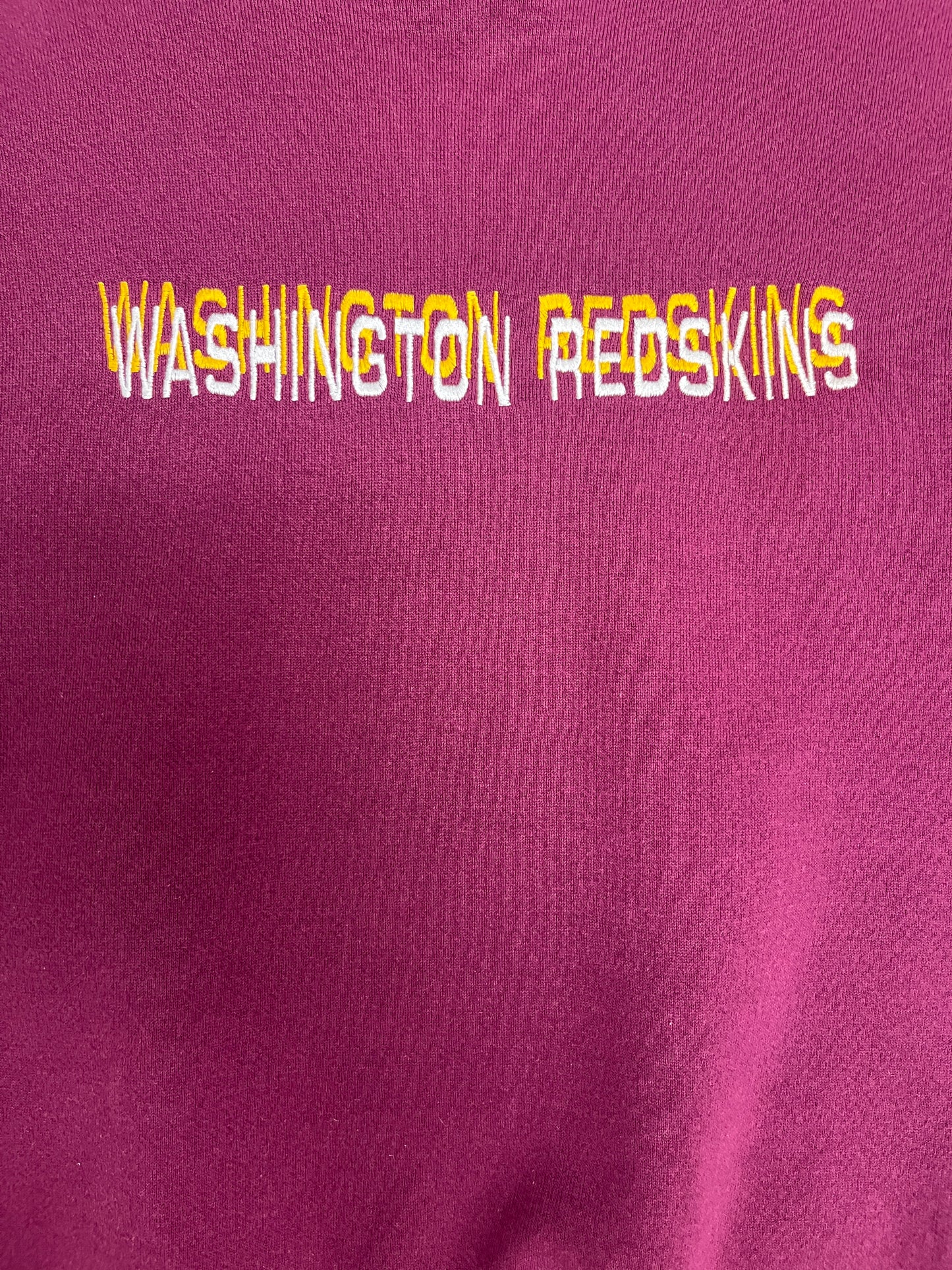 Washington Redskins Embroidered Graphic Crewneck | Size Medium | Vintage 1990s NFL Football Red Sweater |