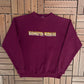 Washington Redskins Embroidered Graphic Crewneck | Size Medium | Vintage 1990s NFL Football Red Sweater |