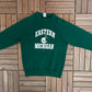 Eastern Michigan Eagles Graphic Crewneck | Size Large | Vintage 1980s College Green Sweater |