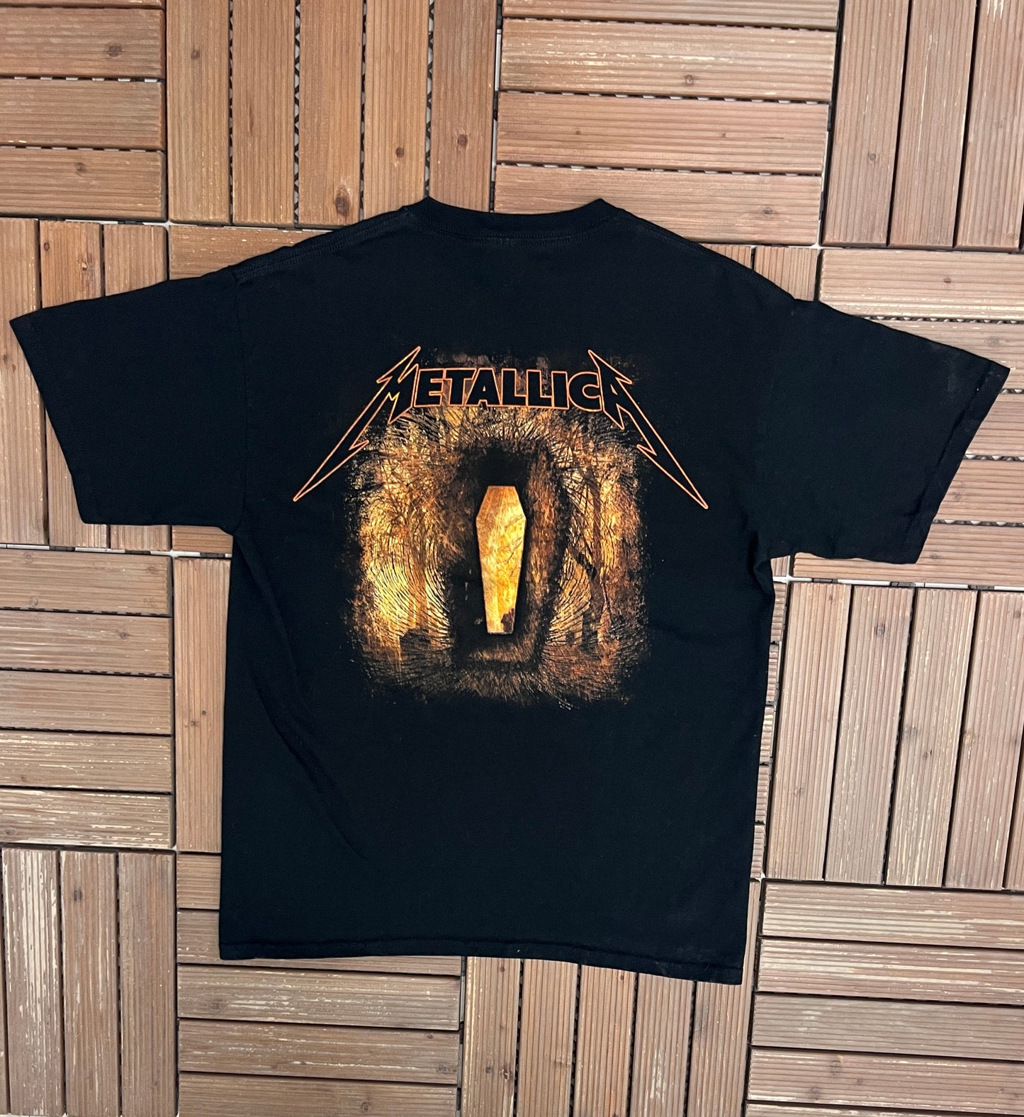 Metallica Death Magnetic Graphic Tee | Size Large | Vintage 2000s Rock Band Black T-Shirt |