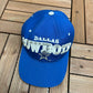 Dallas Cowboys Tri-Power Embroidered Graphic Hat | Snap Back | Vintage 1990s Starter NFL Football Blue Cap |