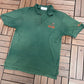 Miami Hurricanes Embroidered Graphic Collared Tee | Size Large | Vintage 1990s College Green T-Shirt |