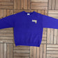 Minnesota Vikings Embroidered Graphic Crewneck | Size Small | Vintage 1990s NFL Football Purple Sweater |