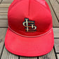 St. Louis Cardinals Embroidered Graphic Hat | Snap Back | Vintage 1990s MLB Baseball Trucker Red Cap |