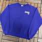 Minnesota Vikings Embroidered Graphic Crewneck | Size Small | Vintage 1990s NFL Football Purple Sweater |