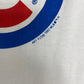 Chicago Cubs Graphic Tee | Size Large | Vintage 1990s MLB Baseball White T-Shirt |