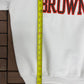 Cleveland Browns Spell Out Graphic Crewneck | Size X-Large | Vintage 1990s NFL Football White Sweater |