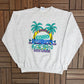 I Survived Congo River Rapids Busch Gardens Crewneck | Size Large | Vintage 1990s Promotional Grey Sweater|