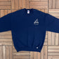 Akron Zips Baseball Graphic Crewneck | Size X-Large | Vintage 1990s College Blue Sweater |