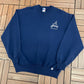 Akron Zips Baseball Graphic Crewneck | Size X-Large | Vintage 1990s College Blue Sweater |