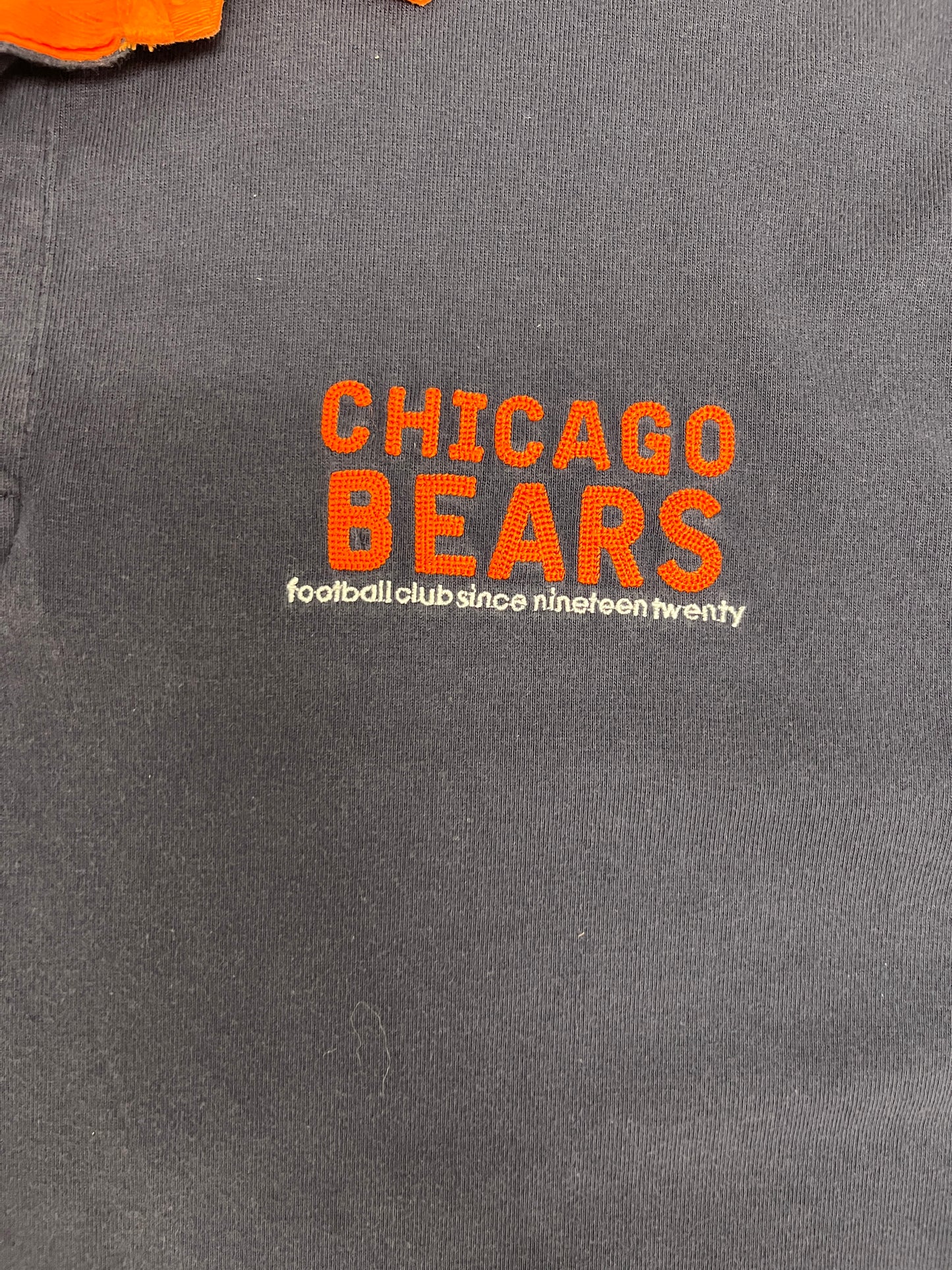 Chicago Bears Stitched Rugby Graphic Tee | Size XX-Large | Vintage 2000s NFL Football T-Shirt |