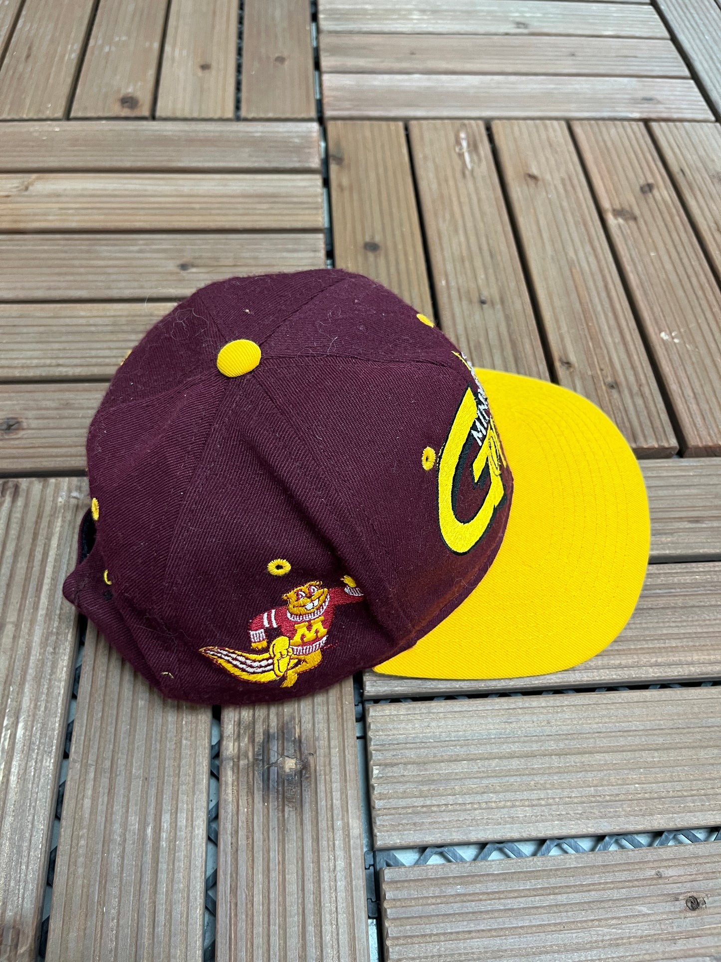 Minnesota Golden Gophers Graphic Hat | One Size | Vintage 1990s College Red Cap |