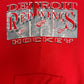 Detroit Red Wings Hockey Graphic Hoodie | Size X-Large | Vintage 1990s NHL Hockey Red Sweater |