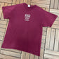 Harvard University Veritas Graphic Tee | Size Large | Vintage 1990s College Red T-Shirt |