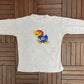 Kansas Jayhawks Graphic Crewneck | Size X-Large | Vintage 1990s College Grey Fleece Sweater |