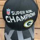 Green Bay Packers Super Bowl XLV Champions Graphic Hat | One Size | Vintage 2000s NFL Football Black Cap |