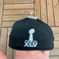 Green Bay Packers Super Bowl XLV Champions Graphic Hat | One Size | Vintage 2000s NFL Football Black Cap |