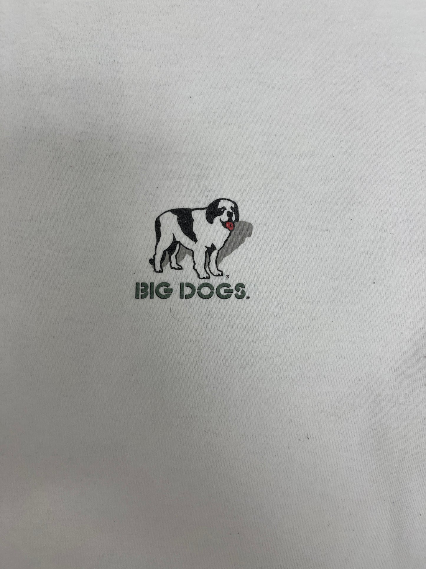 Big Dogs Behaving Badly Graphic Tee | Size XX-Large | Vintage 1990s Cartoon Dog White T-Shirt |