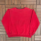 Winnie The Pooh Embroidered Graphic Crewneck | Size Large | Vintage 1990s Cartoon Red Sweater |