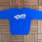 Cheers Boston Graphic Crewneck | Size Medium | Vintage 1990s Television Series Promotional Blue Sweater |