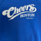 Cheers Boston Graphic Crewneck | Size Medium | Vintage 1990s Television Series Promotional Blue Sweater |