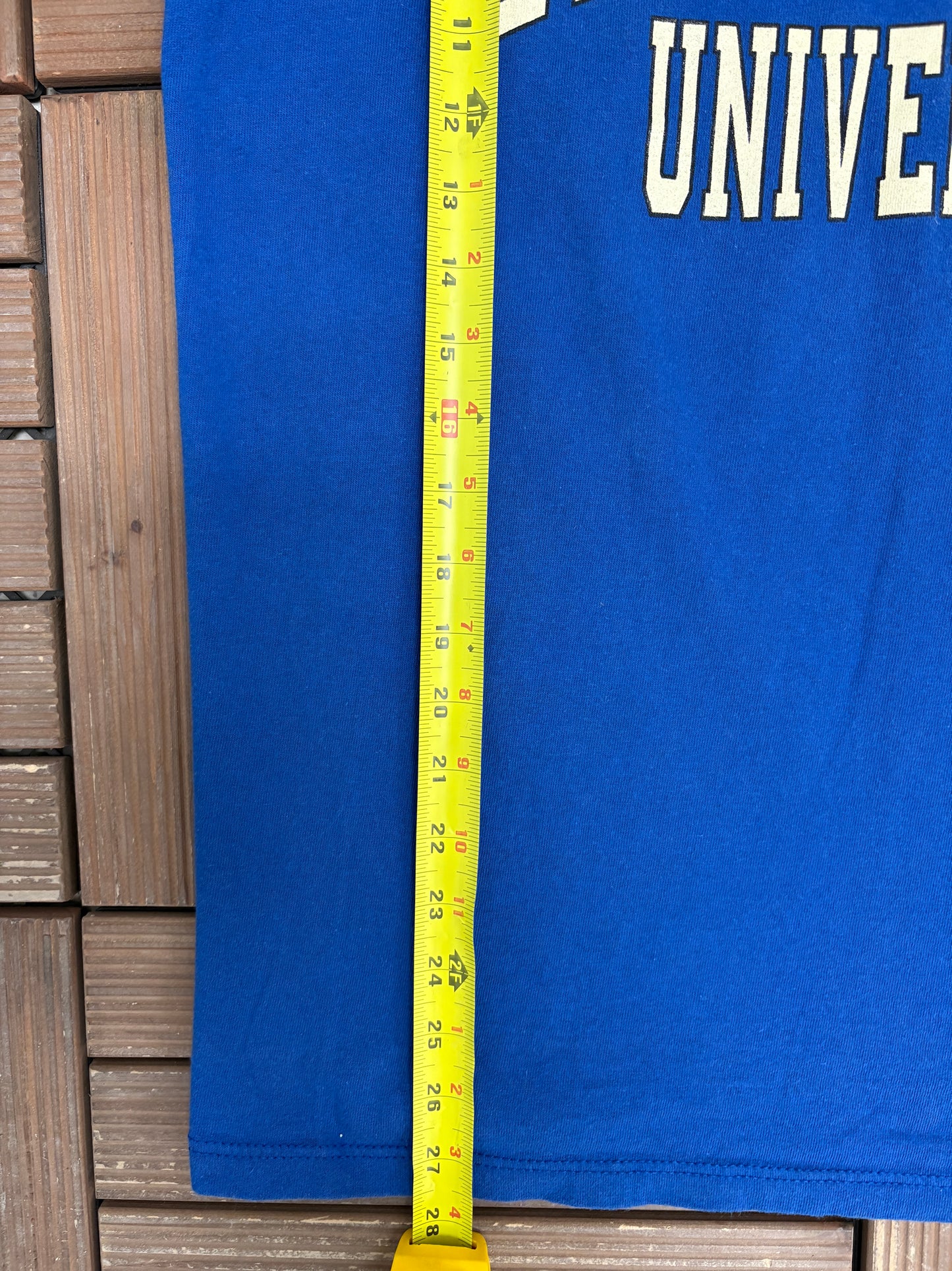 Hooters University Graphic Tee | Size Large | Vintage 1990s Promotional Blue T-Shirt |