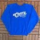 Cheers Boston Graphic Crewneck | Size Medium | Vintage 1990s Television Series Promotional Blue Sweater |